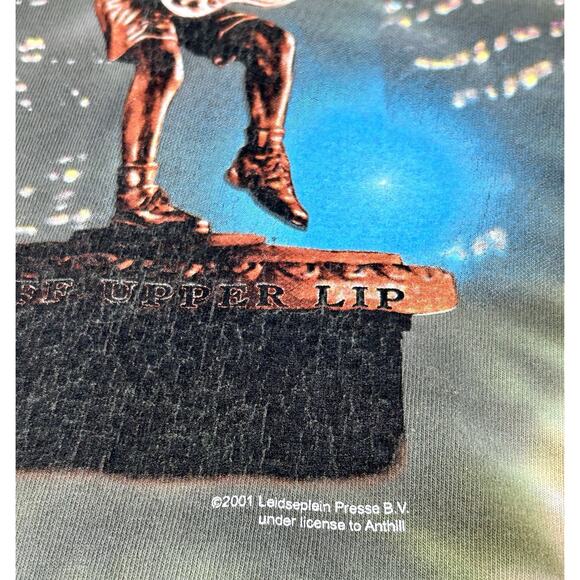 2001 AC/DC Stiff Upper Lip Tour Concert Band T Shirt Double Sided Tie Dye Mens L - Picture 5 of 15